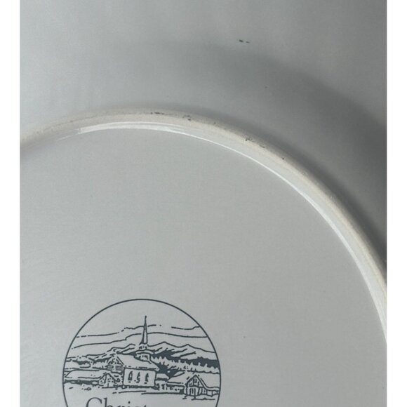 1-pc. Christmas Village Brand Christmas Tree Decorative Plate 10.5" Diameter - Picture 8 of 8